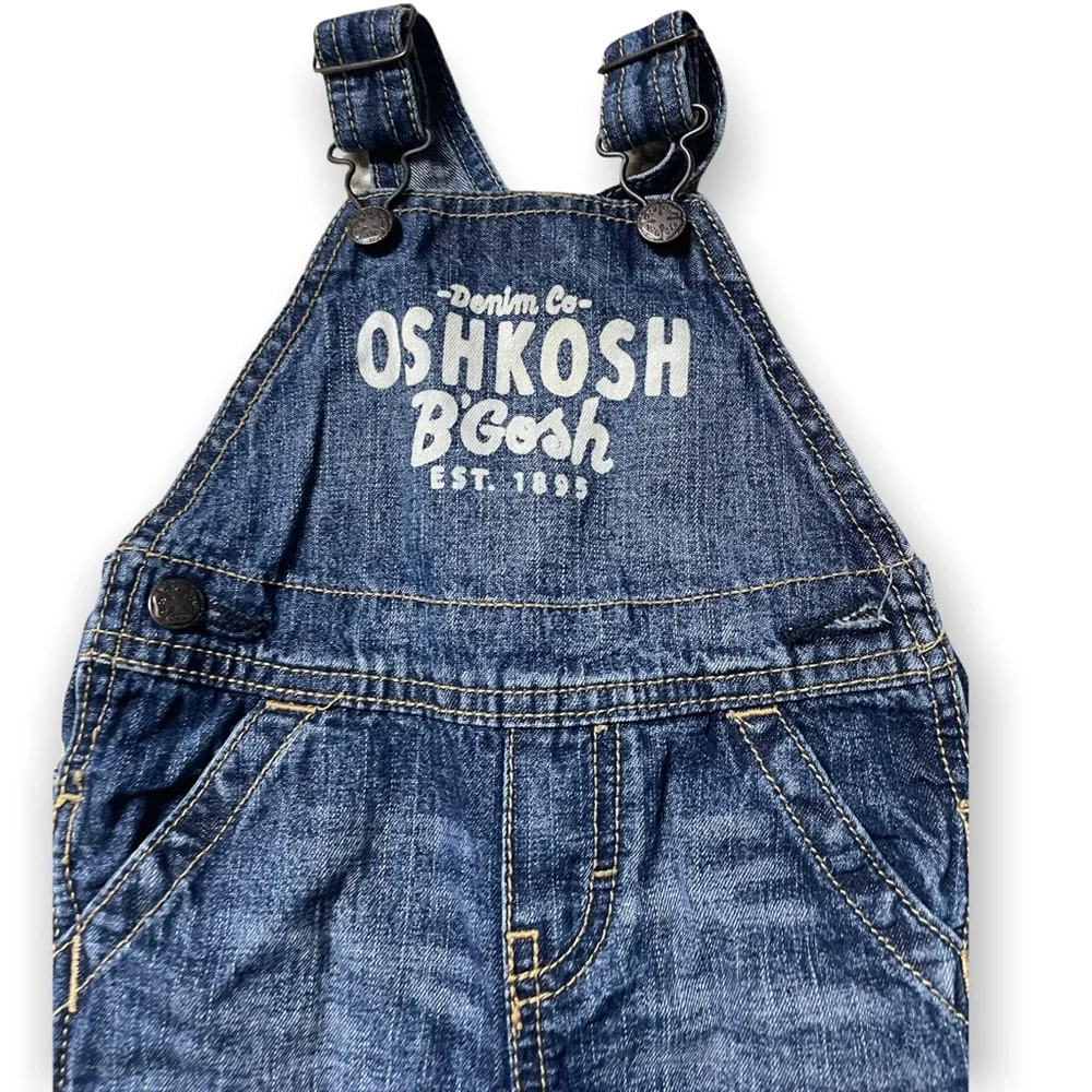 Baby OshKosh B'Gosh Denim Overalls Blue Jean 9 Months